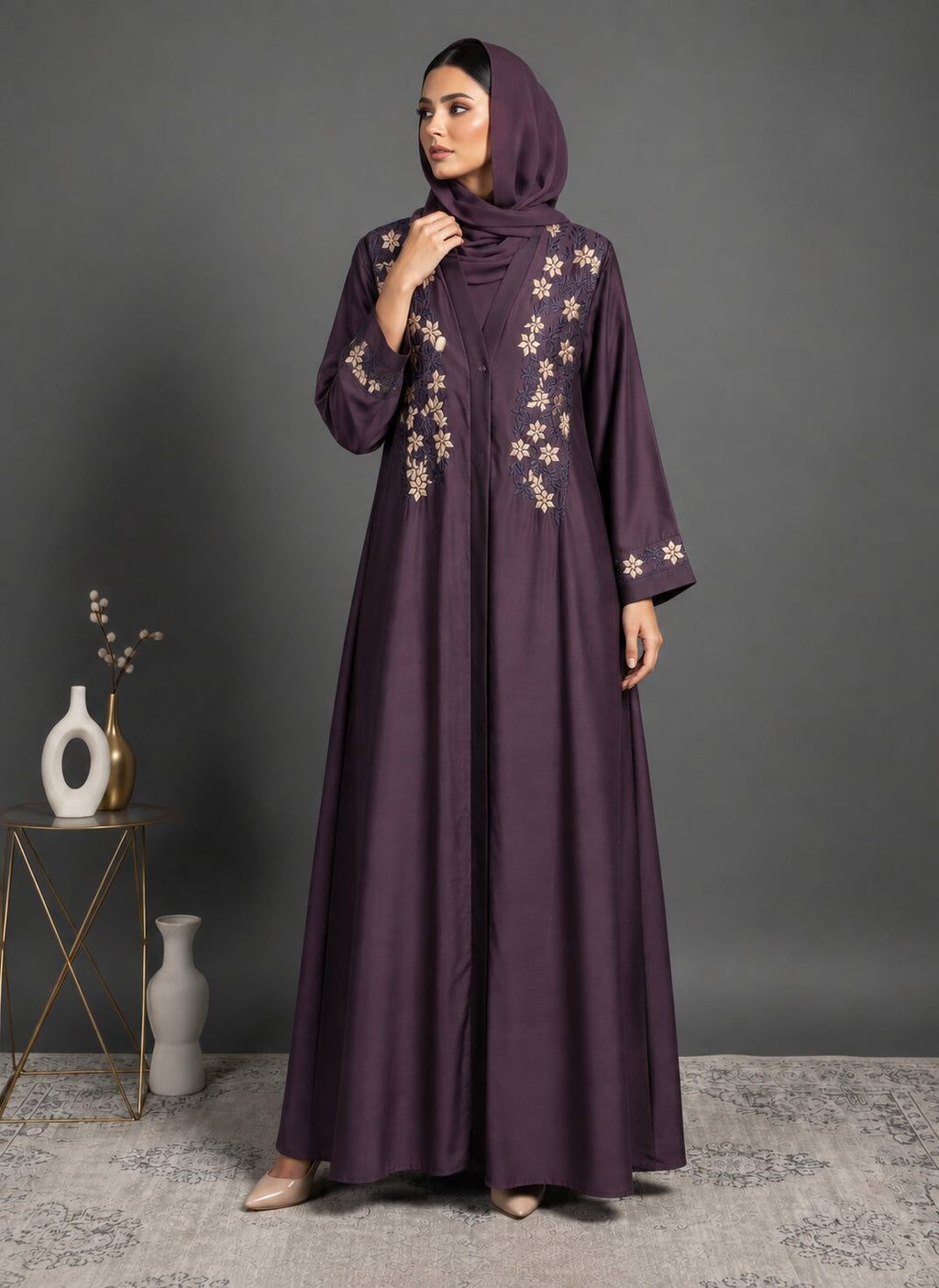 Sereen – Embroidered Abaya