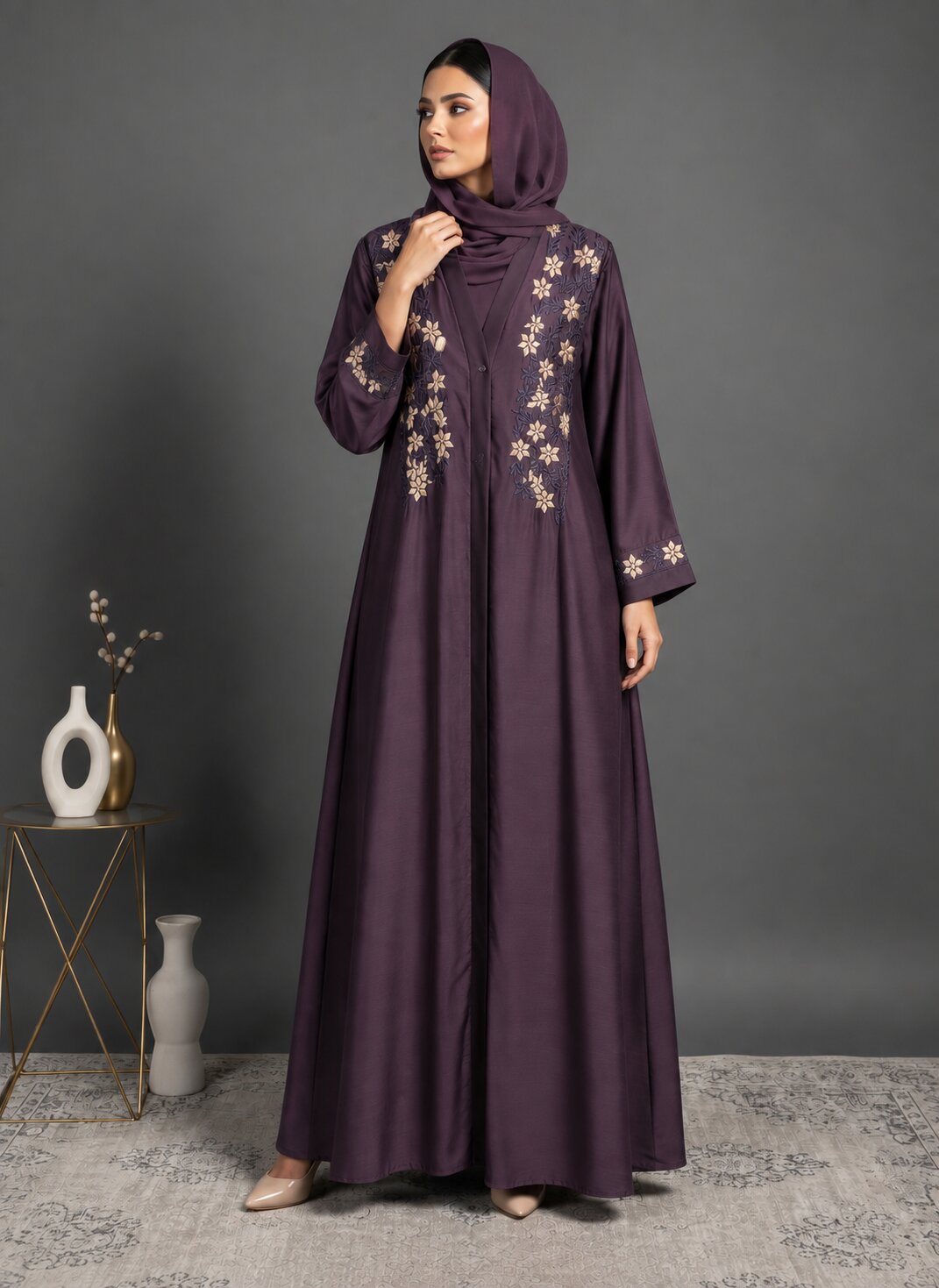 Sereen – Embroidered Abaya