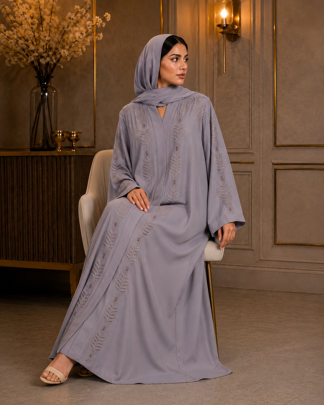 Soraya - Embroidered Abaya
