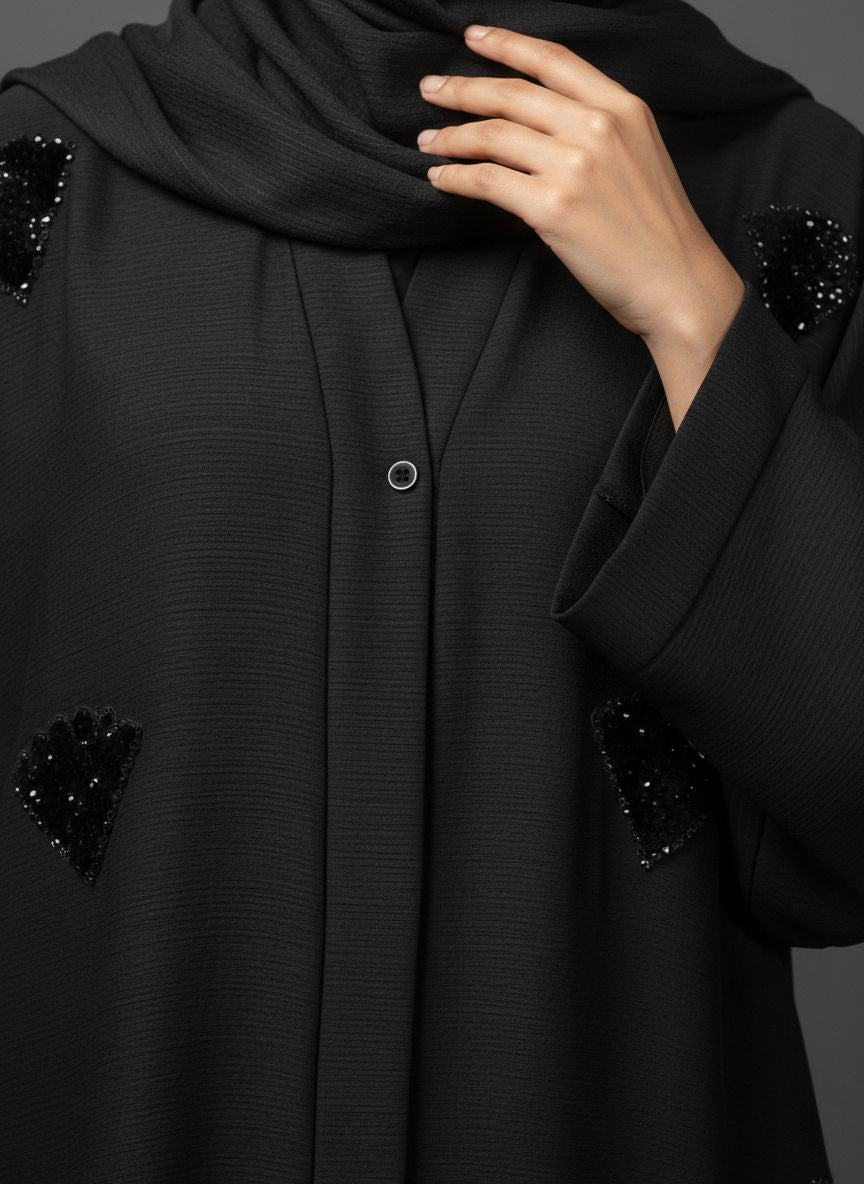 VELVYN - Velvet Patch Abaya