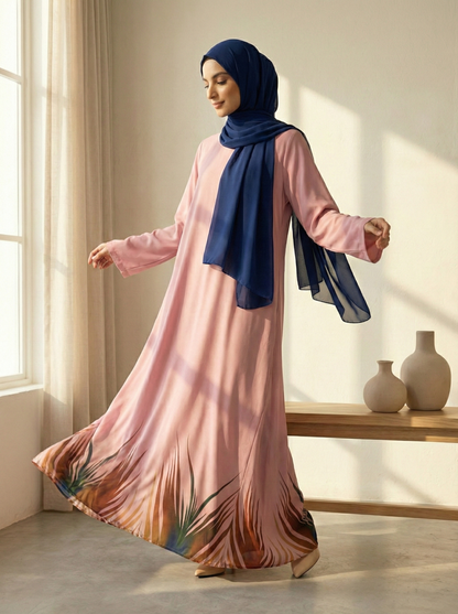 Fiora - Printed Abaya