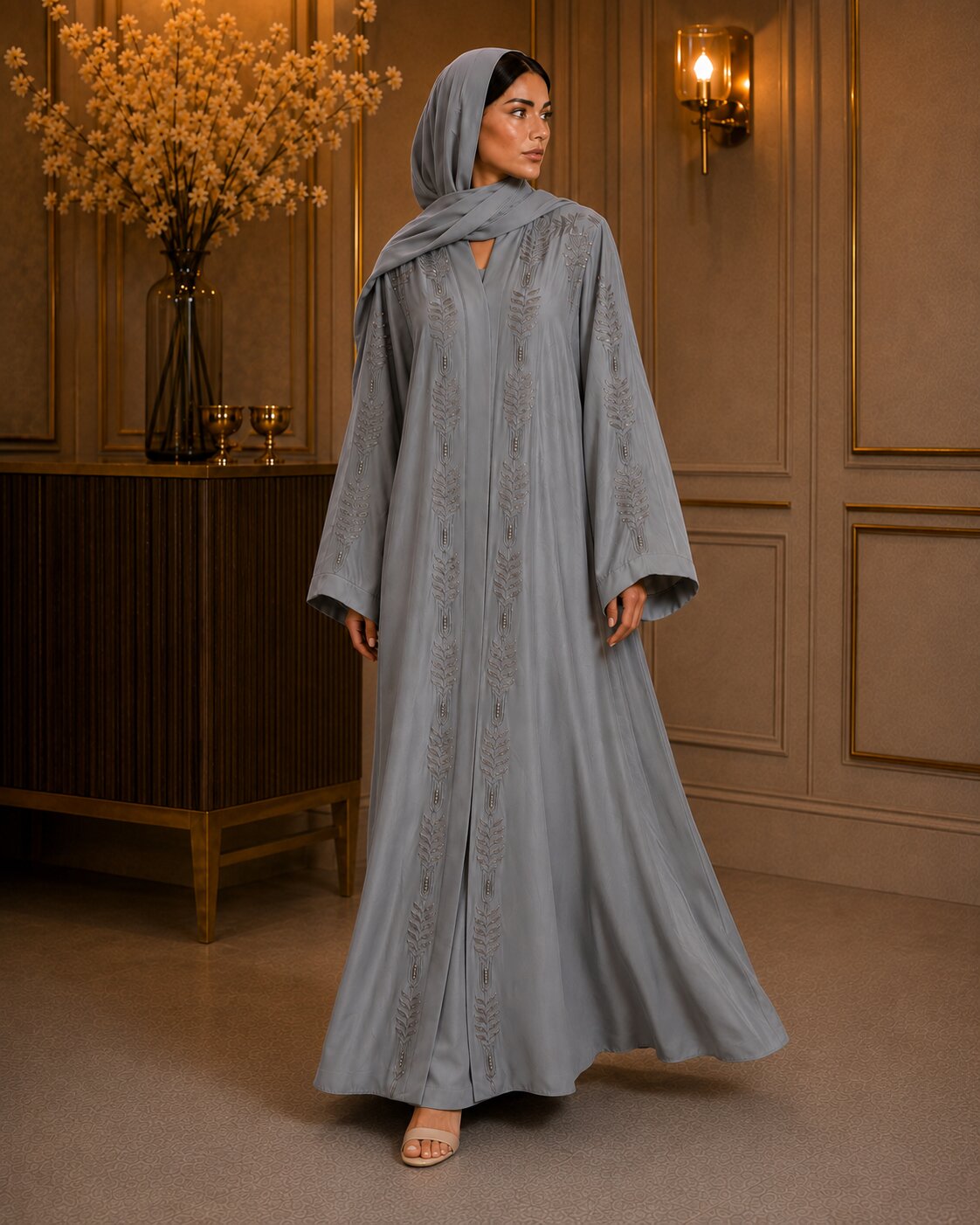 Zariya - Embroidered Abaya