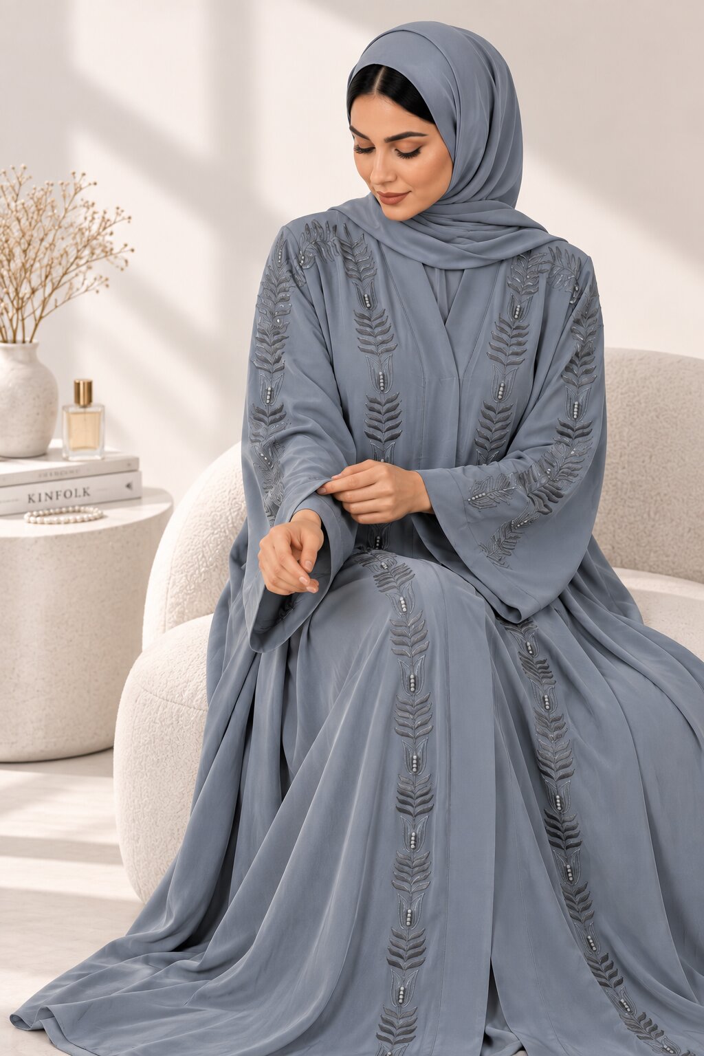 Zariya - Embroidered Abaya