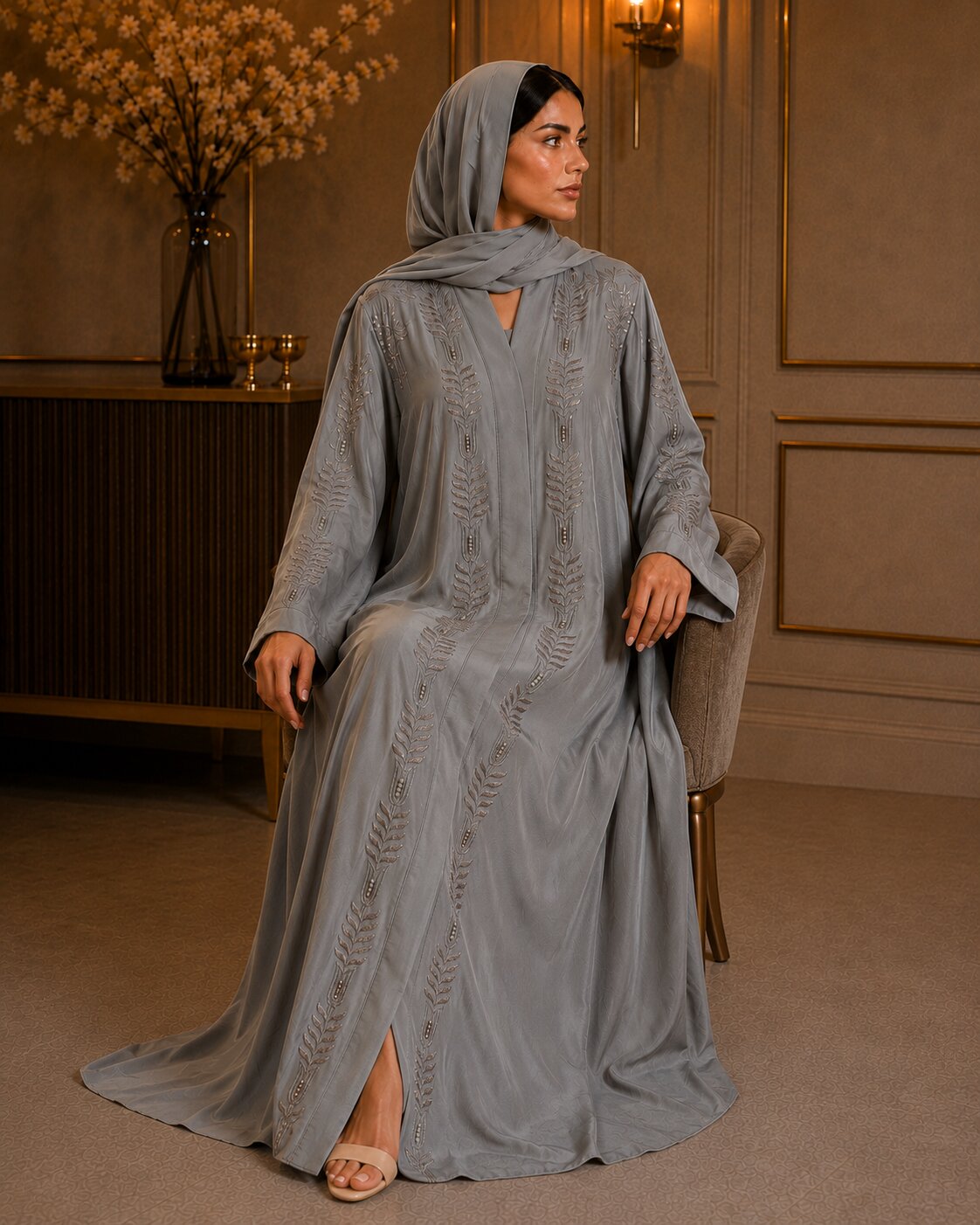 Zariya - Embroidered Abaya