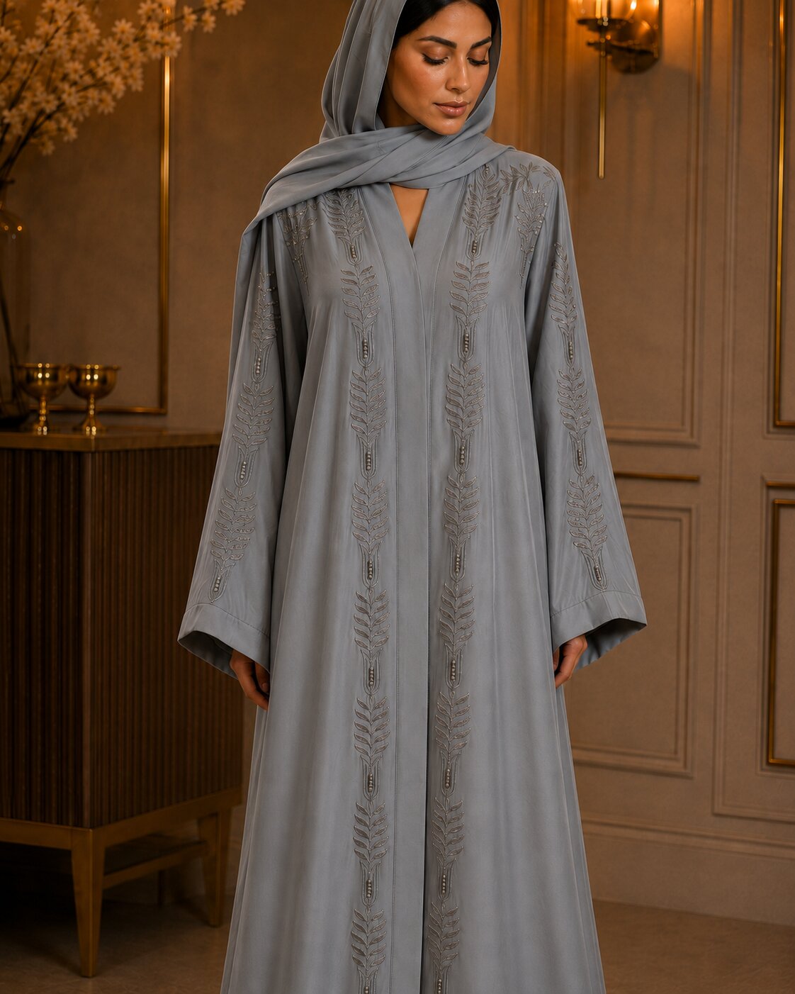 Zariya - Embroidered Abaya