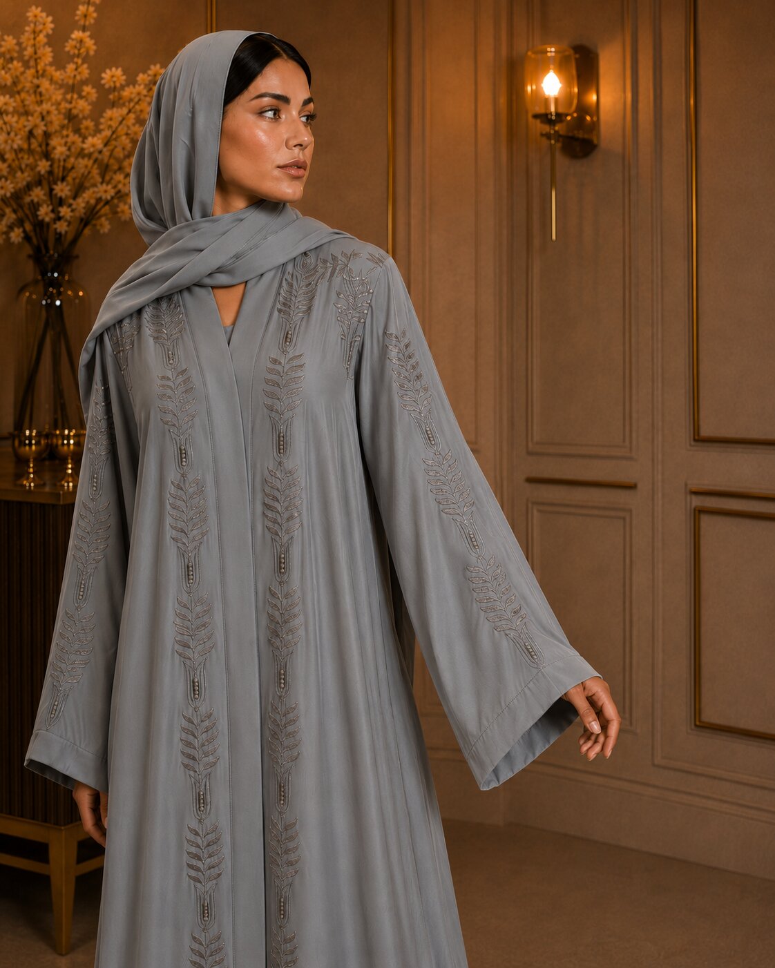 Zariya - Embroidered Abaya