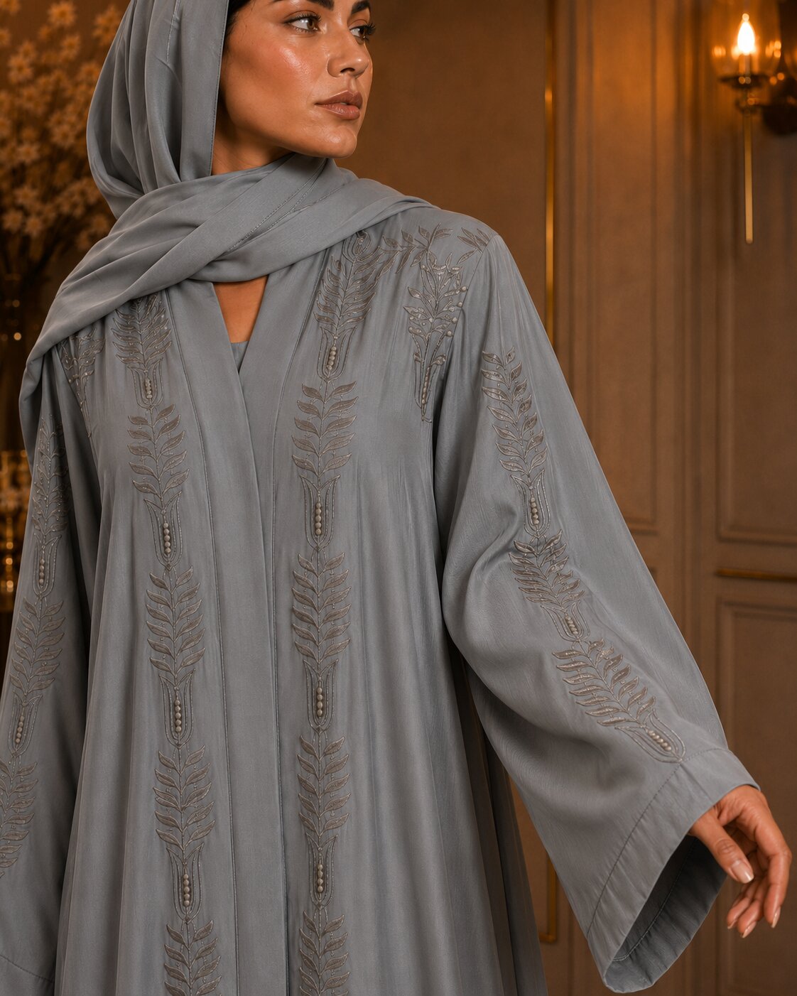 Zariya - Embroidered Abaya